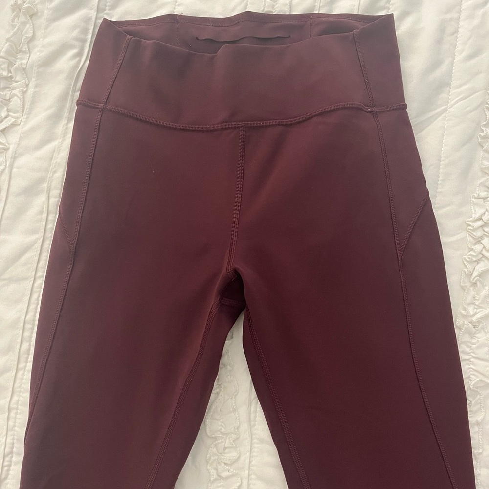 Lululemon leggings - size 8, color plum